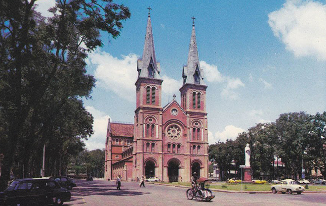 Notre dame cathedral saigon 70s